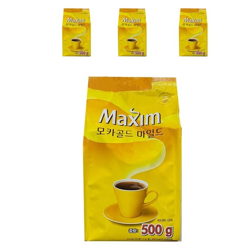 맥심 모카골드 마일드, 500g, 4개