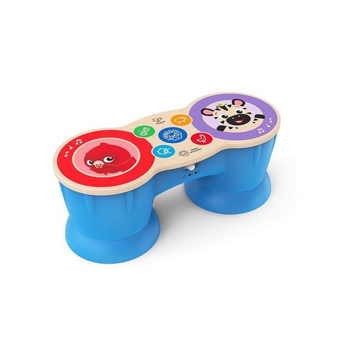 Baby Einstein Upbeat Tunes 매직 터치 나무 드럼 뮤지컬 장난감 6개월 이상, 1 Count (Pack of 1), 실로폰