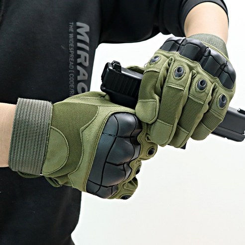 위즈맥스 스포츠 아웃도어 등산 장갑 하드쉘S2 스마트터치 멀티장갑 밀리터리 산악용, 카키