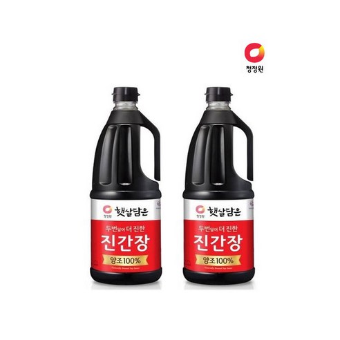 햇살담은 두번달여더진한 진간장, 1.7L, 2개