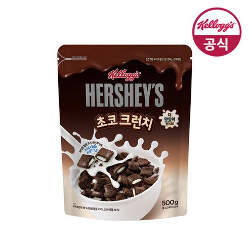 켈로그 허쉬 초코크런치 시리얼, 500g, 1개