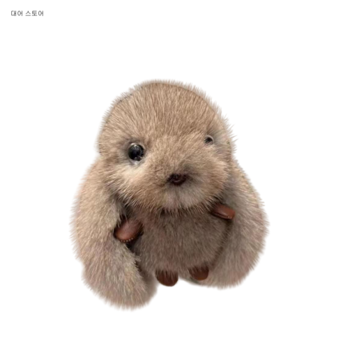 대어 스토어 귀여운 토끼 인형 가방장식+열쇠고리, 회색, 1개