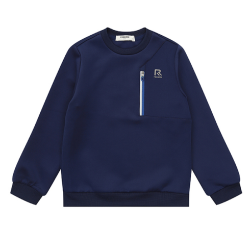 [레노마키즈] 남아블루지퍼포인트절개맨투맨_R1935T514