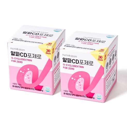 뉴트리쎈 알파CD 포제로 알파cd 분말 알파시클로덱스트린 알파시디 파우더 30 DAYS, 2박스, 100g