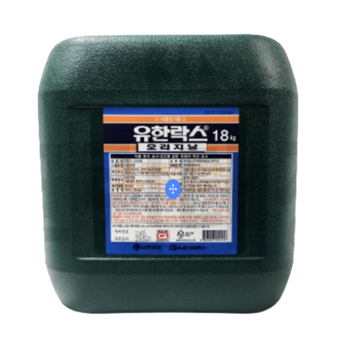 유한락스 식품 살균 오리지날 18kg 과일 채소 세척 말통 대용량 업소용 식당용, 1개