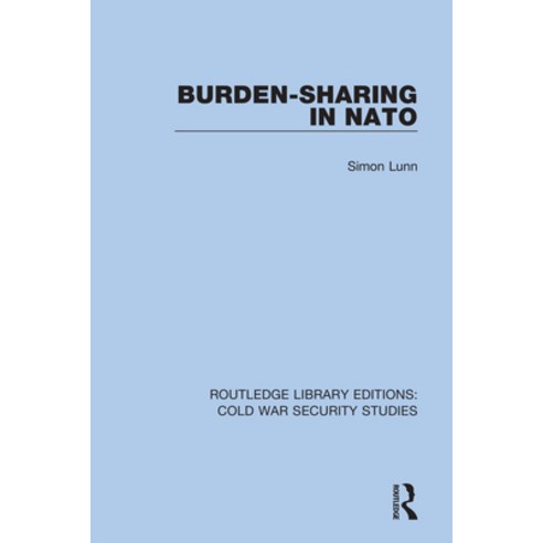 Burden-sharing in NATO Hardcover, Routledge, English, 9780367630119
