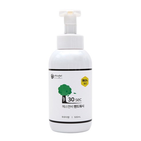 에스엔비 30s 항균 핸드워시 본품/리필, 파우더향 본품 500ml, 2개, 500ml