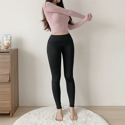 세렌블리 여성용 노Y존 밴딩 하이웨스트 요가 필라테스 레깅스