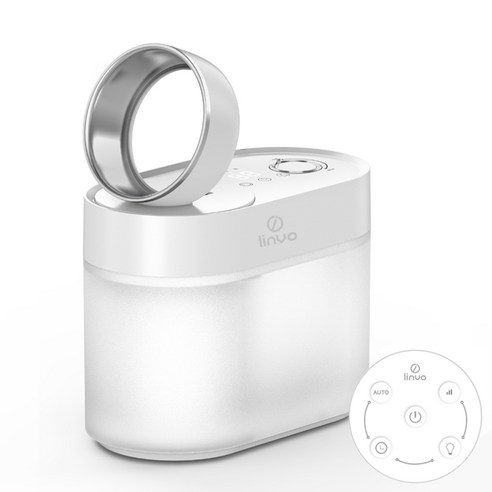 린보 스마트 자동습도조절 간편세척 분리형 대용량 가습기 4L, 화이트