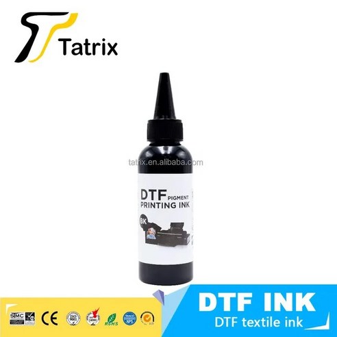 루나J몰Tatrix-100ml DTF 잉크 프리미엄 프린터 엡손 DX5 DX7 5113 4720 I3200 1390 F2000 용 흰색, 한개옵션1, 01 WH-BK-C-M-Y