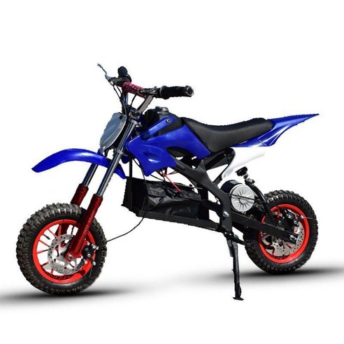 포켓바이크 미니 오토바이 소형 레저용 산악 모터싸이클, 24V350W 충전식 전기 모델 블루
