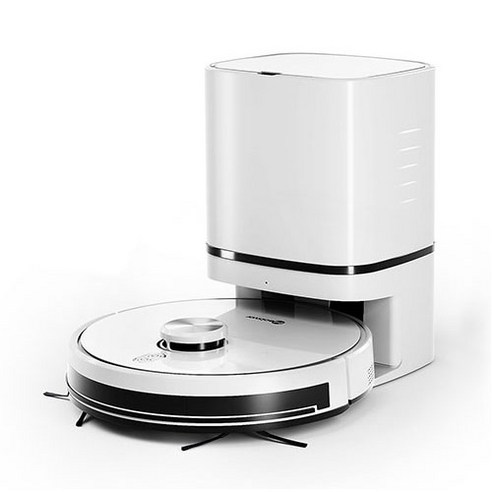Neatsvor S600 로봇청소기+클린스테이션 세트 H14 필터 화이트, 흰색