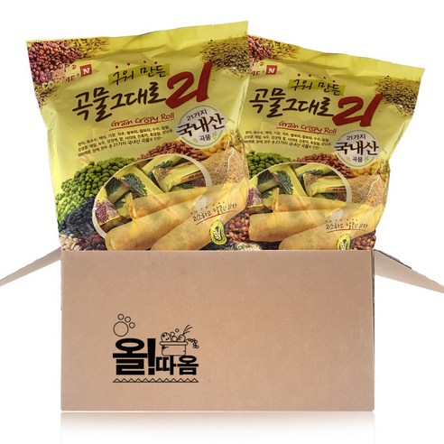 곡물그대로21 크리스피롤, 480g, 2개
