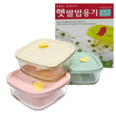 유니코시 락앤락 햇쌀밥내열유리용기 320ml 3p, 2세트