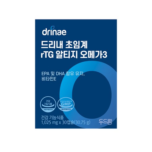 드리내 초임계 rTG 알티지 오메가3 1 025mgx30캡슐, 1박스