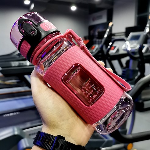 MEIISEO대용량 스포츠 물통 다기능 물병 휴대용 스포츠 물통 대용량 보온병, 350ml Pink