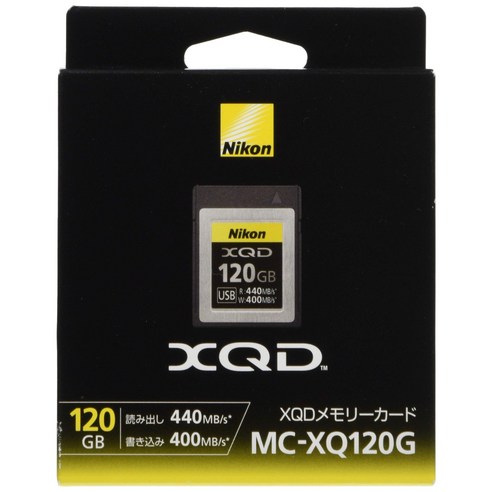 Nikon XQD 메모리 카드 블랙 120GB MC-XQ120G, 상세페이지 참조, 1개