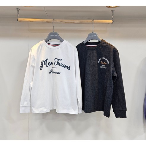 레노마키즈 남아 기본 티셔츠 여아 남아 초등학생 흰티 주니어 옷 15T144