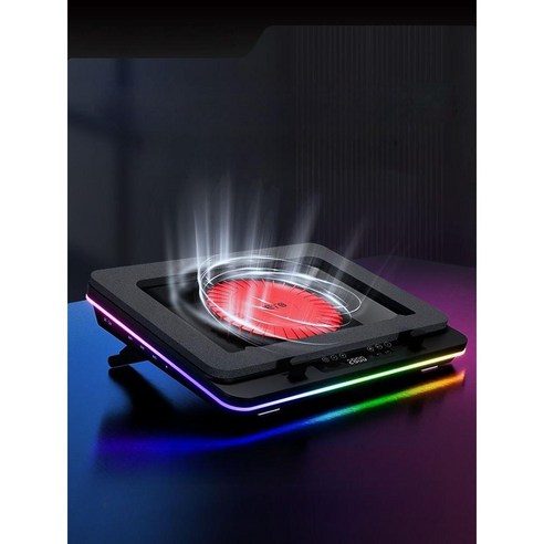 IETS GT600 노트북 쿨러 14CM 대풍압 LED, 2.GT6000/USB3구도크