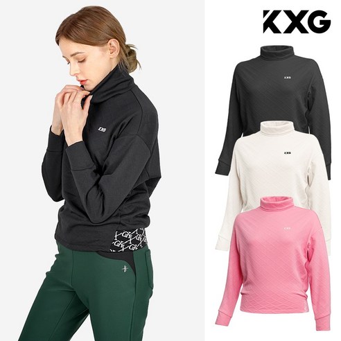 여성 골프웨어 겨울 차이나 터틀넥으로 따뜻하고 스타일리시하게