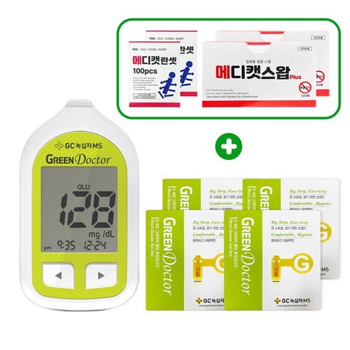 건강한 삶을 위한 현명한 선택, 녹십자MS 그린닥터 혈당계 세트 200개200매체크기계