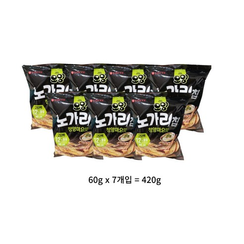 롯데 오잉 노가리칩 청양마요맛, 420g, 1개