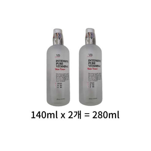 비바스 인텐시브 퓨어비타민C 스킨토너, 1개, 280ml