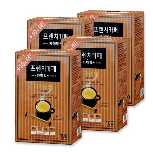 남양 프렌치카페 아라비카 골드라벨 400T(100Tx4개), 4개, 100개입, 10.7g