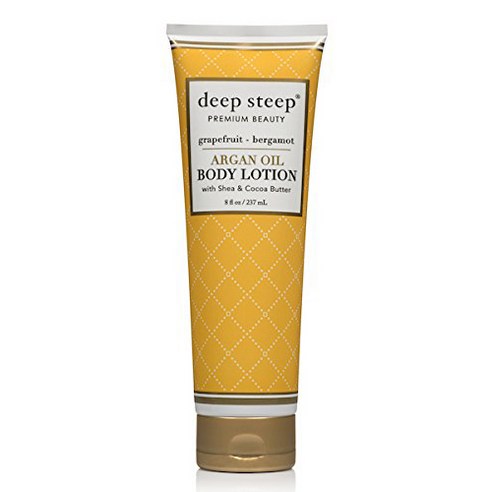Deep Steep 아르간 오일 바디 로션, 236ml, 1개, Grapefruit Bergamot