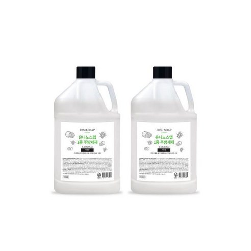 은나노스텝 주방세제 4L x 2 자몽향 고농축 대용량, 은나노스텝 주방세제 4L x 2 자, 2개