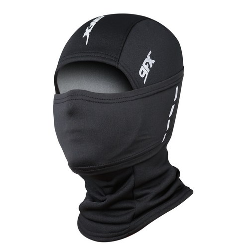 주니어 스키 바라클라바 겨울용 넥워머 마스크, 베이직 블랙 방한용품