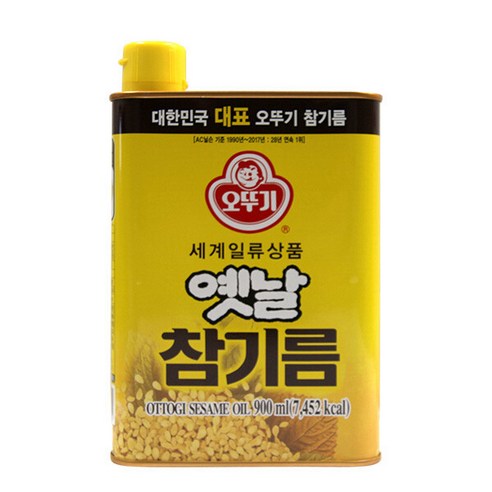 옛날 참기름900ml 오뚜기, 1개, 900ml