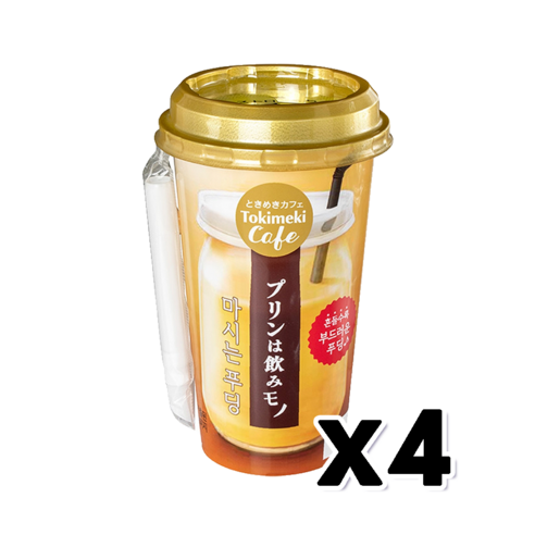 토키메키 마시는푸딩 컵음료 180ml x 4개