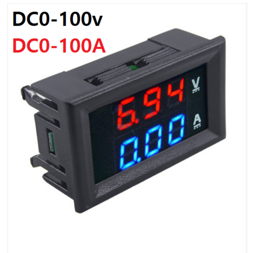 디지털 LED 배터리 용량 암페어 100A 표시기
