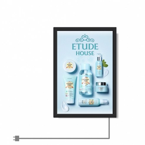 LED 라이트패널 고급형 A2 벽걸이 액자 광고판 메뉴판, 1개