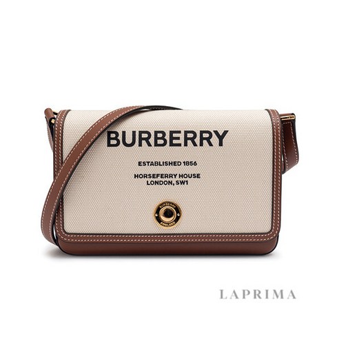 [버버리] [명품] BURBERRY 호스페리 프린트 캔버스 레더 미니 노트백 805522