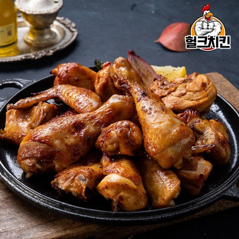 헐크치킨 국내산 오븐구이 치킨 한마리+한마리 (총 두마리), 650g, 2개