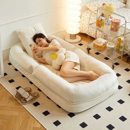 각도조절집순이소파베드 1인용 폴딩침대 침대 집순이, (185x95cm)벨벳다크그레이(등받이+쿠션)