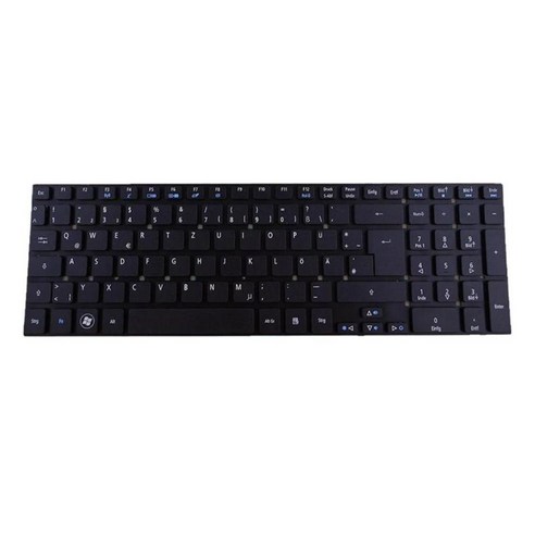 5755G V3-571G V3-551G 노트북용 플라스틱 DE 레이아웃 키보드 어셈블리, 380x240x10mm, 블랙
