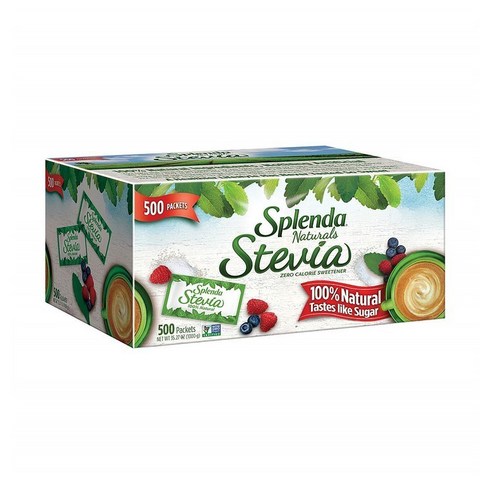 SPLENDA 스플랜다 네추럴스 스테비아 감미료 2g 개별포장 500입 박스, 500개