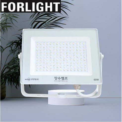 포라이트 LED 노출 투광기 장수램프 방수 방진 50W 주광색(하얀불빛) 화이트, 1개