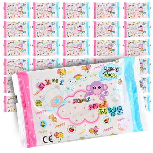 아이베이비아트 토단교재 피노키오 애니지점토 공예재료 교재용 흰색 200g, 30개
