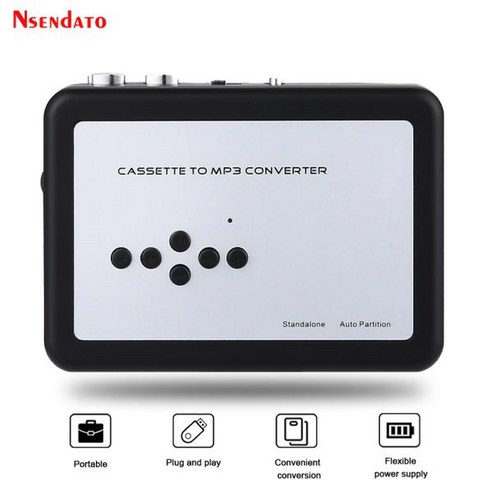 Ezcap231 USB 카세트 테이프 음악 오디오 플레이어 MP3 변환기 테이프 카세트 플레이어 레코더 MP3 파일 저장 USB 플래시USB