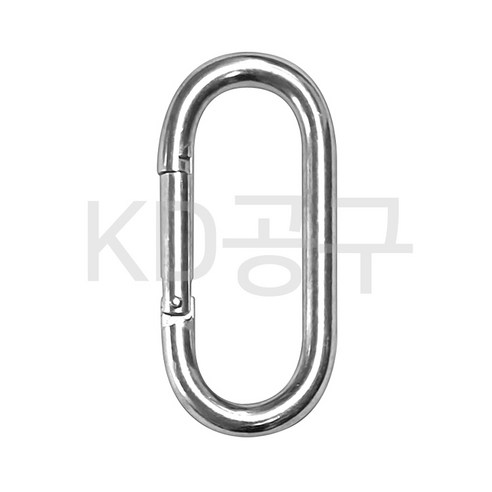 티레인리트렉터 추천 상품기타 타원형 비너 강철 카라비너 케이디공구 KD09 제품 사진