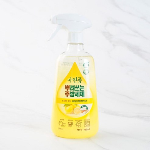 [메가마트]LG 자연퐁 뿌려쓰는주방세제 레몬 750ml, 1개