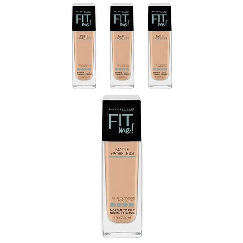 메이블린 핏 미! 매트+ 포어리스 파운데이션 30ml, Cramy Beige, 4개