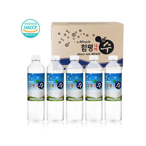 파워 미네랄 알칼리 환원수 함평 나비수, 500ml, 24개