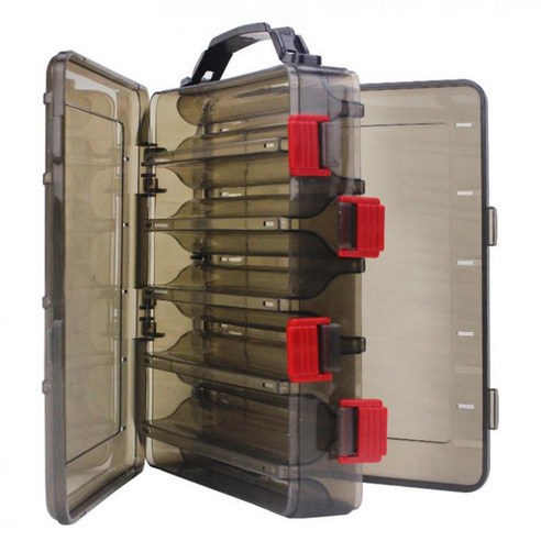 Minnow Shrimp Bait 하드 미끼를위한 공기 구멍 멀티 기능 다기능 휴대용 낚시 태클 상자 20x17x5cm 낚시 미끼 상자, 하나, 회색