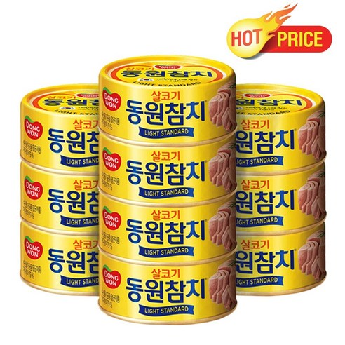 동원 라이트 스탠다드 참치, 150g, 430개