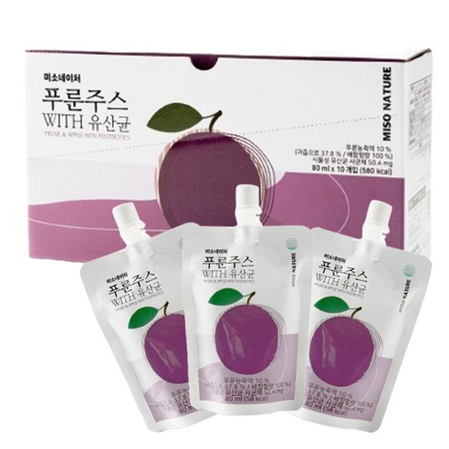 푸룬주스 With 유산균, 800ml, 1박스